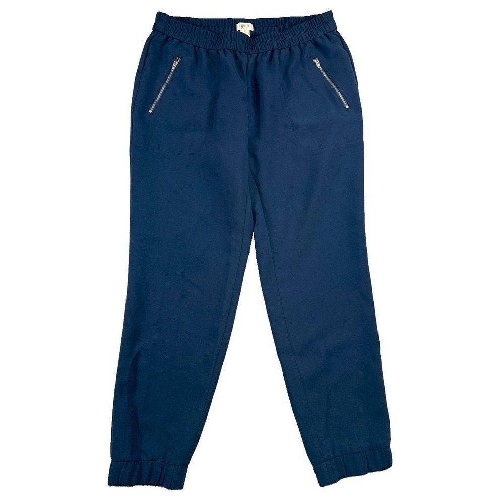 J.Crew Women's Navy Blue Sydney Pull On Pant Jogger Sz 6 Comfort Normcore Preppy